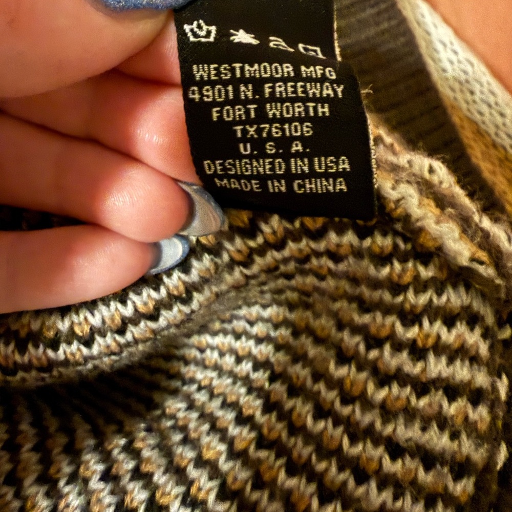 Rock N roll Denim Vintage Longhorn Western sweater knit - Picture 4 of 6